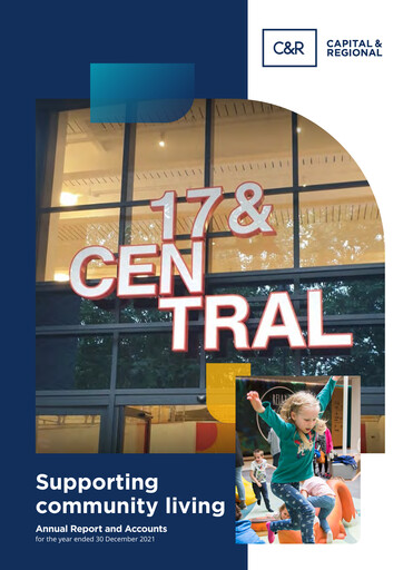 Thumbnail Capital & Regional Annual Report 2021