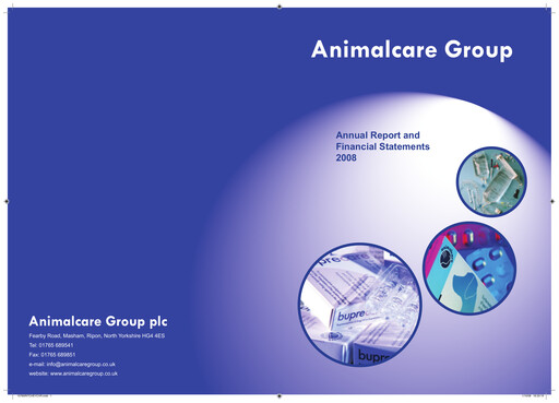 Thumbnail Animalcare Group Annual Report 2008