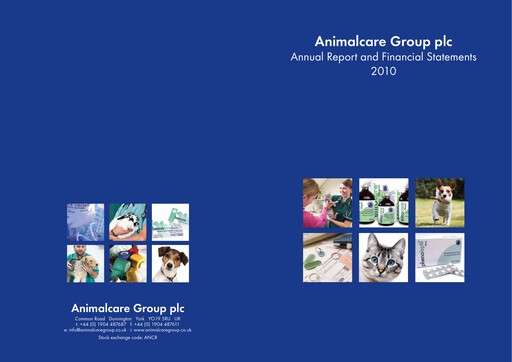 Thumbnail Animalcare Group Annual Report 2010