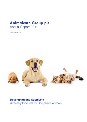 Thumbnail Animalcare Group Annual Report 2011