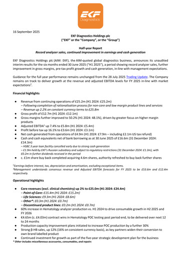 Thumbnail EKF Diagnostics Half-year Report 2025-h1
