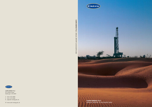 Thumbnail Capricorn Energy Annual Report 2002