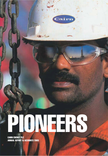 Thumbnail Capricorn Energy Annual Report 2003