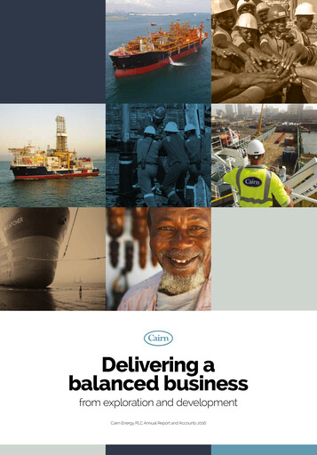 Thumbnail Capricorn Energy Annual Report 2016