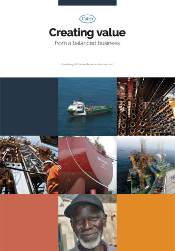 Thumbnail Capricorn Energy Annual Report 2017