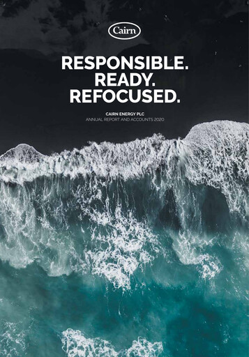 Thumbnail Capricorn Energy Annual Report 2020