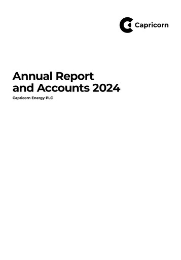 Thumbnail Capricorn Energy Annual Report 2024