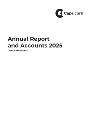 Thumbnail Capricorn Energy Annual Report 2025