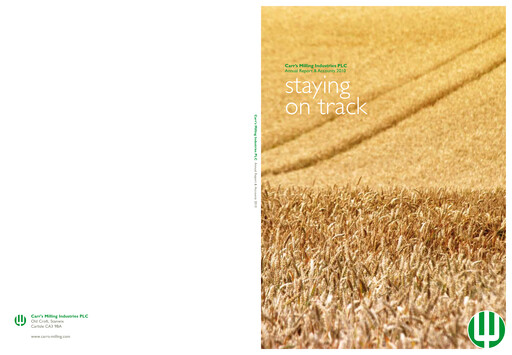 Miniature Carr's Group Rapport annuel 2010