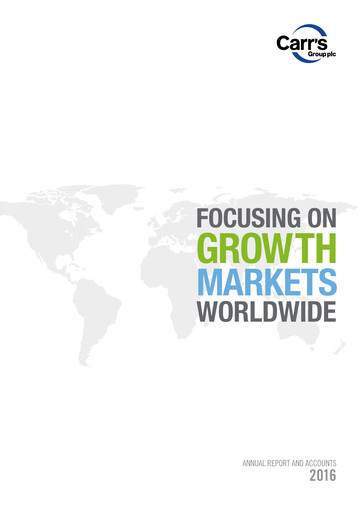 Miniature Carr's Group Rapport annuel 2016