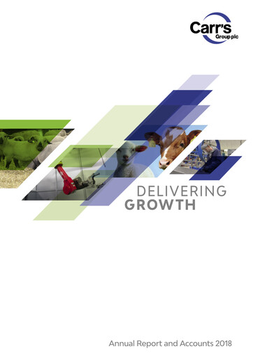 Miniature Carr's Group Rapport annuel 2018