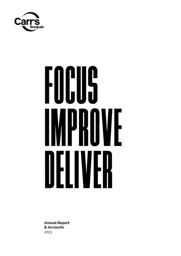 Miniature Carr's Group Rapport annuel 2023