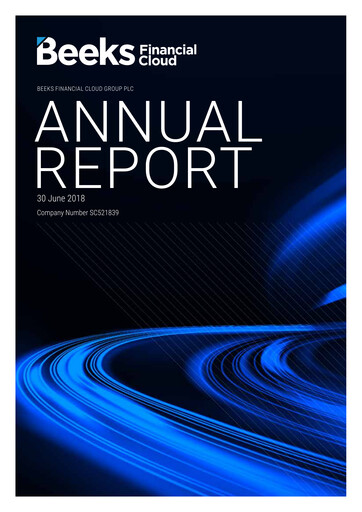 Thumbnail Beeks Financial Cloud Group Annual Report 2018