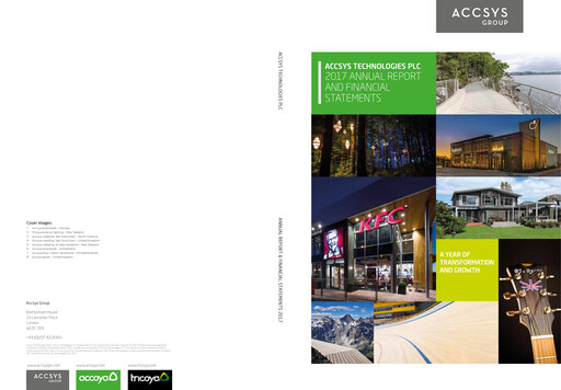 Thumbnail Accsys Technologies Annual Report 2017