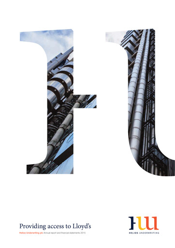 Miniature Helios Underwriting Rapport annuel 2015