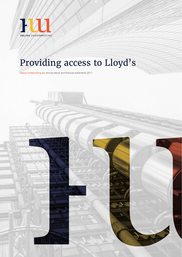 Miniature Helios Underwriting Rapport annuel 2017