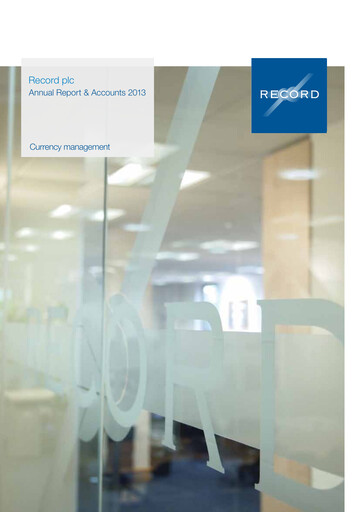 Thumbnail Record Financial Group Annual Report 2013