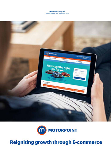 Thumbnail Motorpoint Group Annual Report 2021