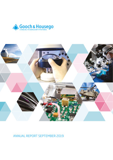 Thumbnail Gooch & Housego Annual Report 2019
