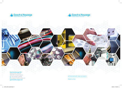 Thumbnail Gooch & Housego Half-year Report 2016-h1