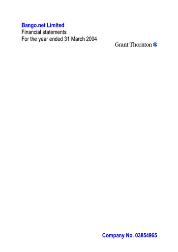 Vorschaubild Bango Finanzmitteilung 2004