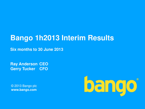 Thumbnail Bango Half-year Report 2013-h1