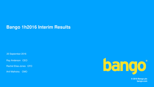 Thumbnail Bango Half-year Report 2016-h1