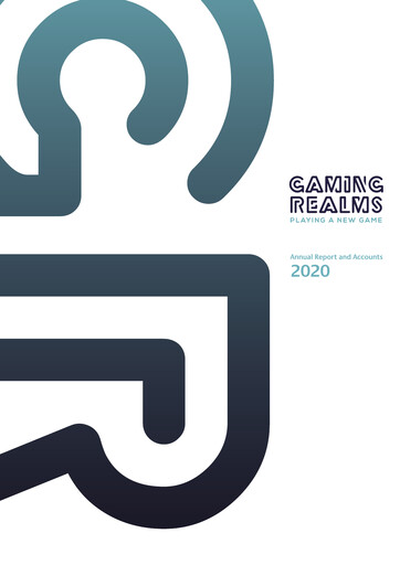 Thumbnail Gaming Realms Annual Report 2020