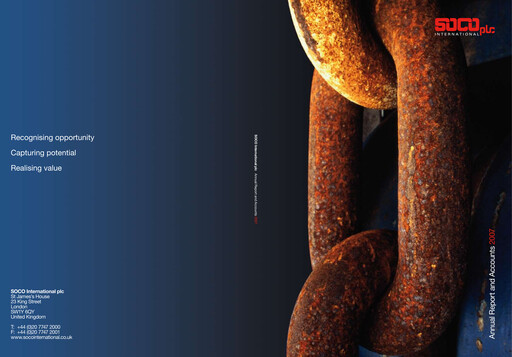 Thumbnail Pharos Energy Annual Report 2007