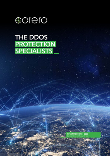 Thumbnail Corero Network Security Half-year Report 2023-h1