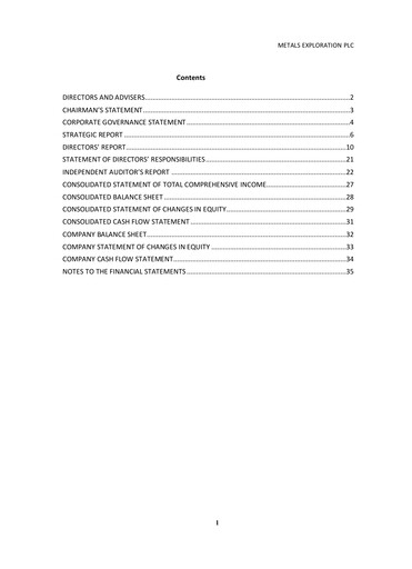 Thumbnail Metals Exploration Annual Report 2017