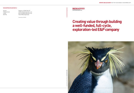 Thumbnail Rockhopper Exploration Annual Report 2019