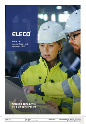 Thumbnail Eleco Annual Report 2022