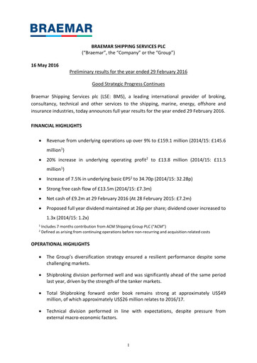 Thumbnail Braemar Financial Report 2016