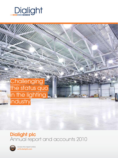 Thumbnail Dialight plc Annual Report 2010