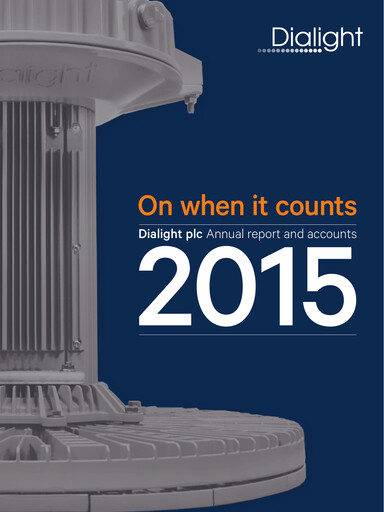 Thumbnail Dialight plc Annual Report 2015