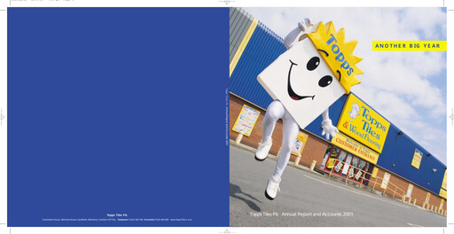 Thumbnail Topps Tiles Annual Report 2001