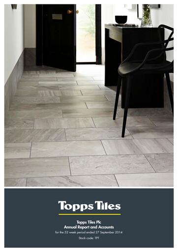 Thumbnail Topps Tiles Annual Report 2014