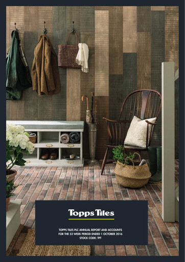 Thumbnail Topps Tiles Annual Report 2016
