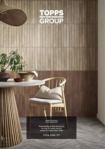 Thumbnail Topps Tiles Annual Report 2025