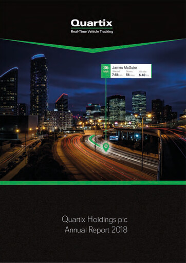 Thumbnail Quartix Technologies Annual Report 2018