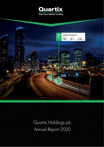 Thumbnail Quartix Technologies Annual Report 2020