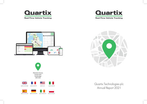 Thumbnail Quartix Technologies Annual Report 2021