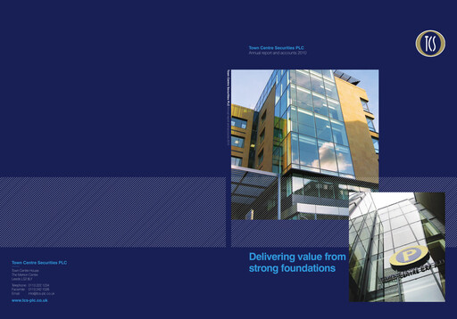 Thumbnail Town Centre Securities Annual Report 2010
