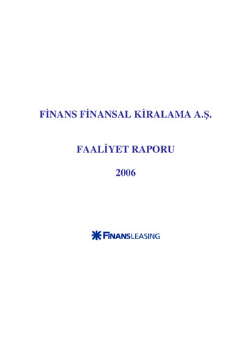 Vorschaubild QNB Finans Finansal Kiralama (QNB Finansleasing) Jahresbericht 2006