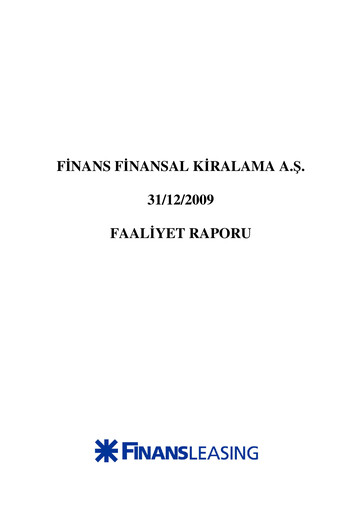 Vorschaubild QNB Finans Finansal Kiralama (QNB Finansleasing) Jahresbericht 2009
