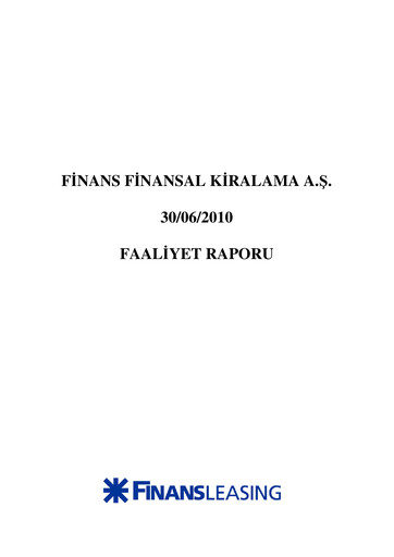 Thumbnail QNB Finans Finansal Kiralama (QNB Finansleasing) Half-year Report 2010-h1