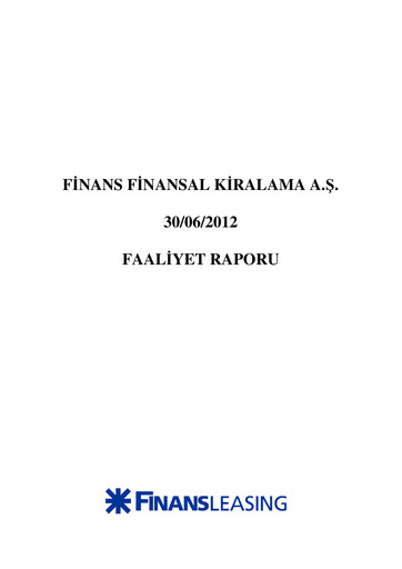 Thumbnail QNB Finans Finansal Kiralama (QNB Finansleasing) Half-year Report 2012-h1