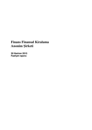 Thumbnail QNB Finans Finansal Kiralama (QNB Finansleasing) Half-year Report 2015-h1