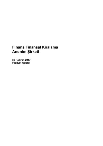 Thumbnail QNB Finans Finansal Kiralama (QNB Finansleasing) Half-year Report 2017-h1